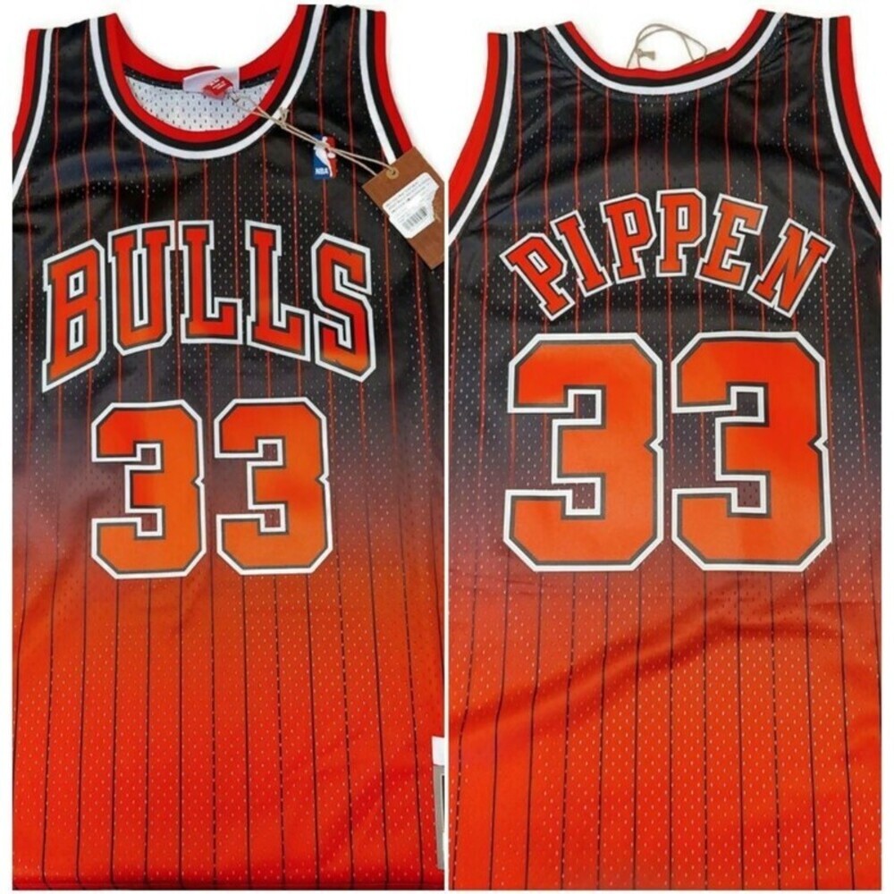 Mitchell & Ness Men Sz XL Fade Away 1995-96 Swingman Jersey Scottie Pippen #33